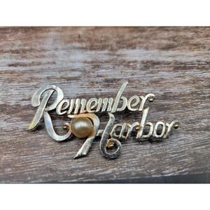 Vintage Remember Pearl Harbor brooch